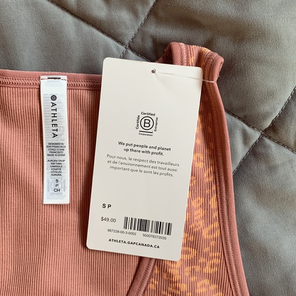 Athleta aurora crop ribbed tank - Picture 3 of 8